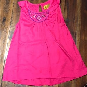 Nicole Miller pink embroidered dress